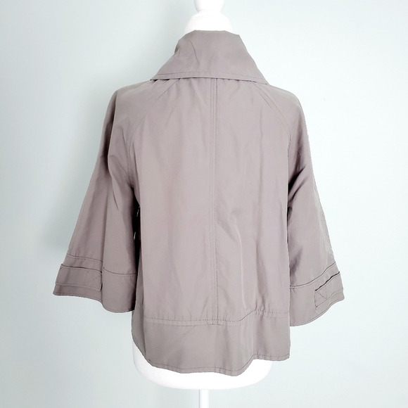 Nautica Gray Short Trench Coat - Picture 3 of 5